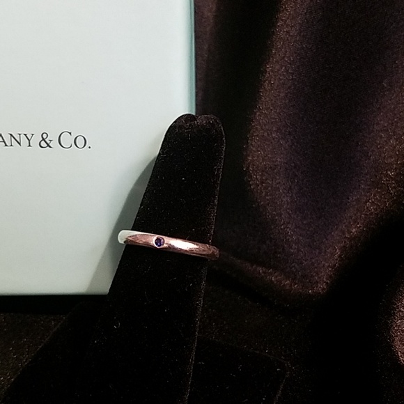 Tiffany & Co. Jewelry - Tiffany &Co Elsa Peretti sapphire stacking ring